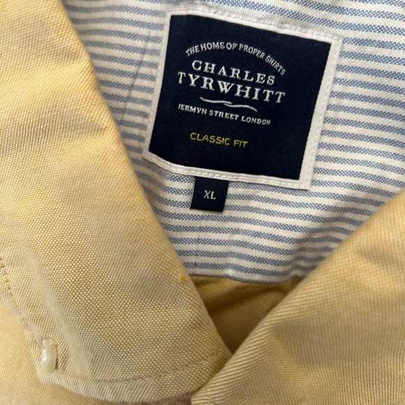 Men's Camel Button-Down Shirt XL Old Money English Tailored Look - Picture 2 of 3